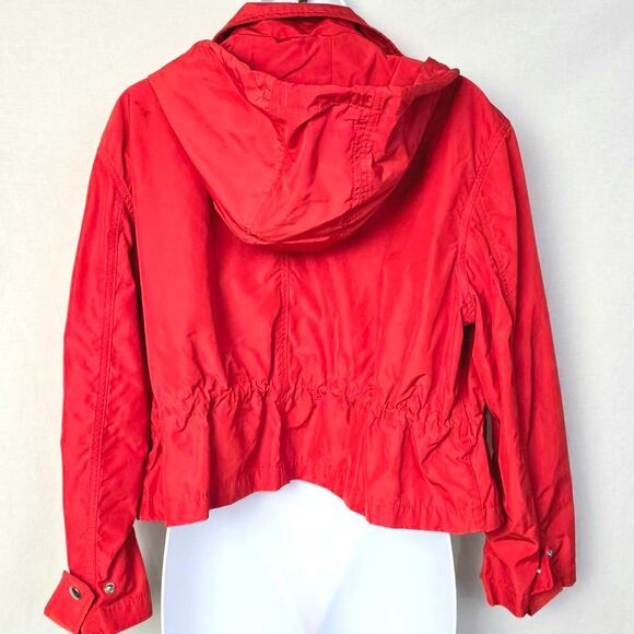 Banana Republic Red Hooded Jacket Petite Small Women’s - Picture 5 of 9